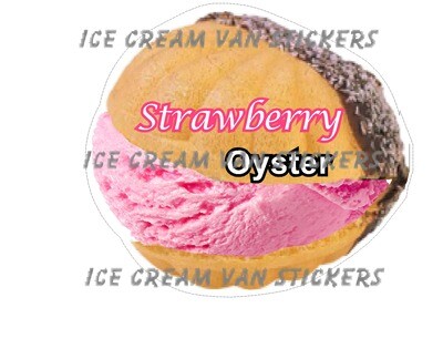 Hard Scooped Strawberry Ice Cream oyster