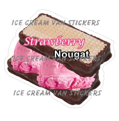 Hard Scooped Strawberry Ice Cream nougat