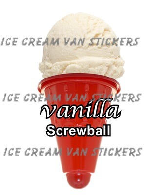 vanilla  scooped screwball