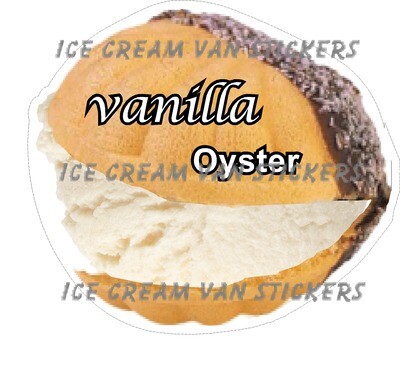 vanilla  scooped oyster