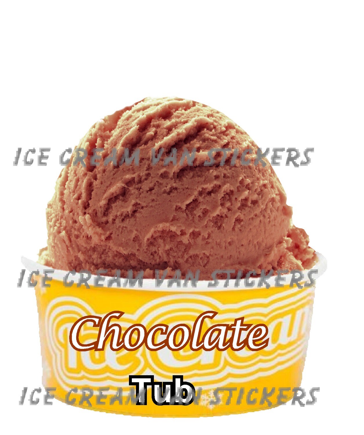 chocolate   scooped tub