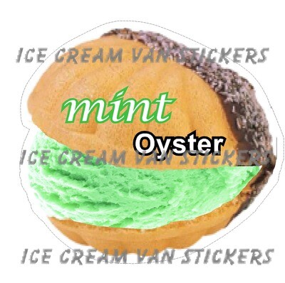 Hard Scooped mint  flavoured Ice Cream oyster