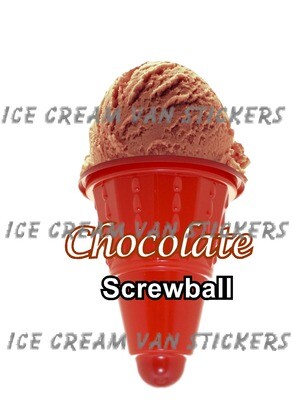 scoop ice cream  chocolate flavour
Screwball Vinyl Printed Sticker
