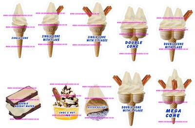 10 x soft whippy  Ice Cream cones