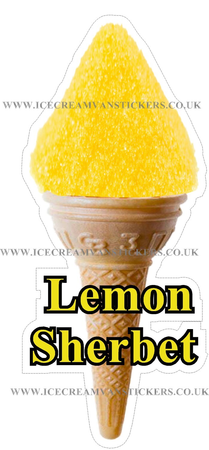 whippy soft ice cream Single Cone lemon  Sherbet