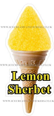 whippy soft ice cream Single Cone lemon  Sherbet