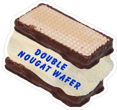 oyster delight/nougat wafers