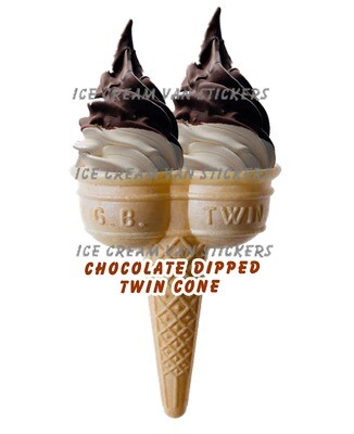 chocolate dipped whippy soft ice cream twin