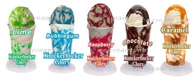 scoop  ice cream Set Of 5 Knickerbockerglory Vinyl Printed Sticker