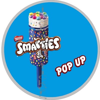 smarties pop up