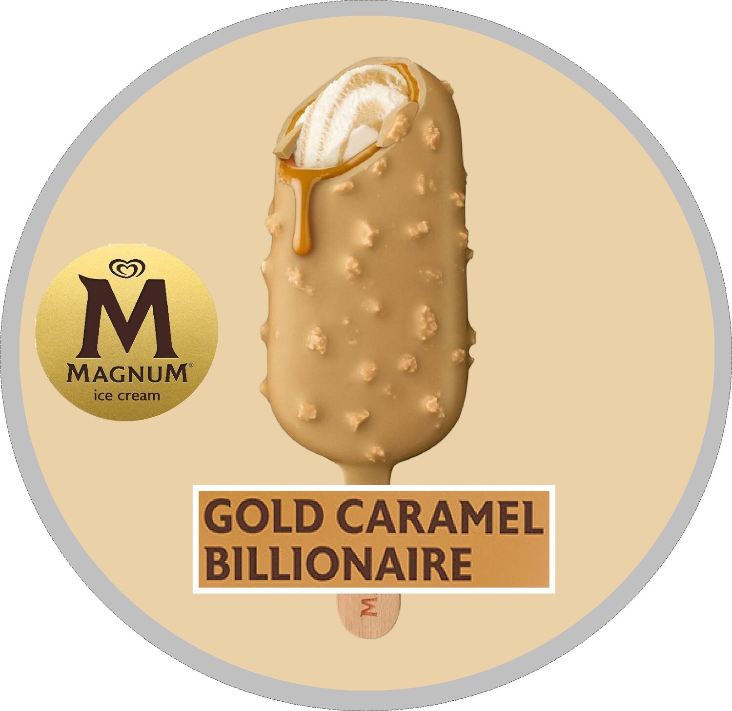 magnum glod caramel billionaire