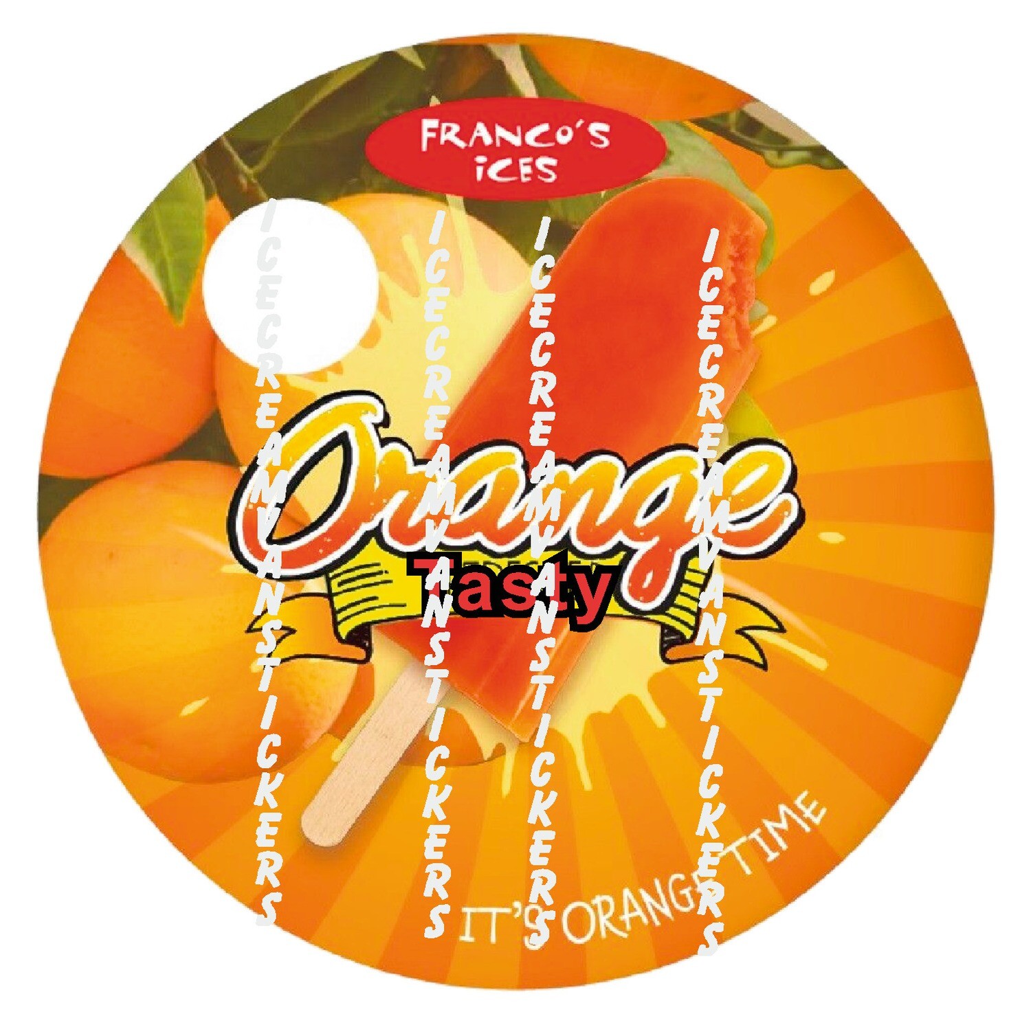 franco Orange Tasty   lolly