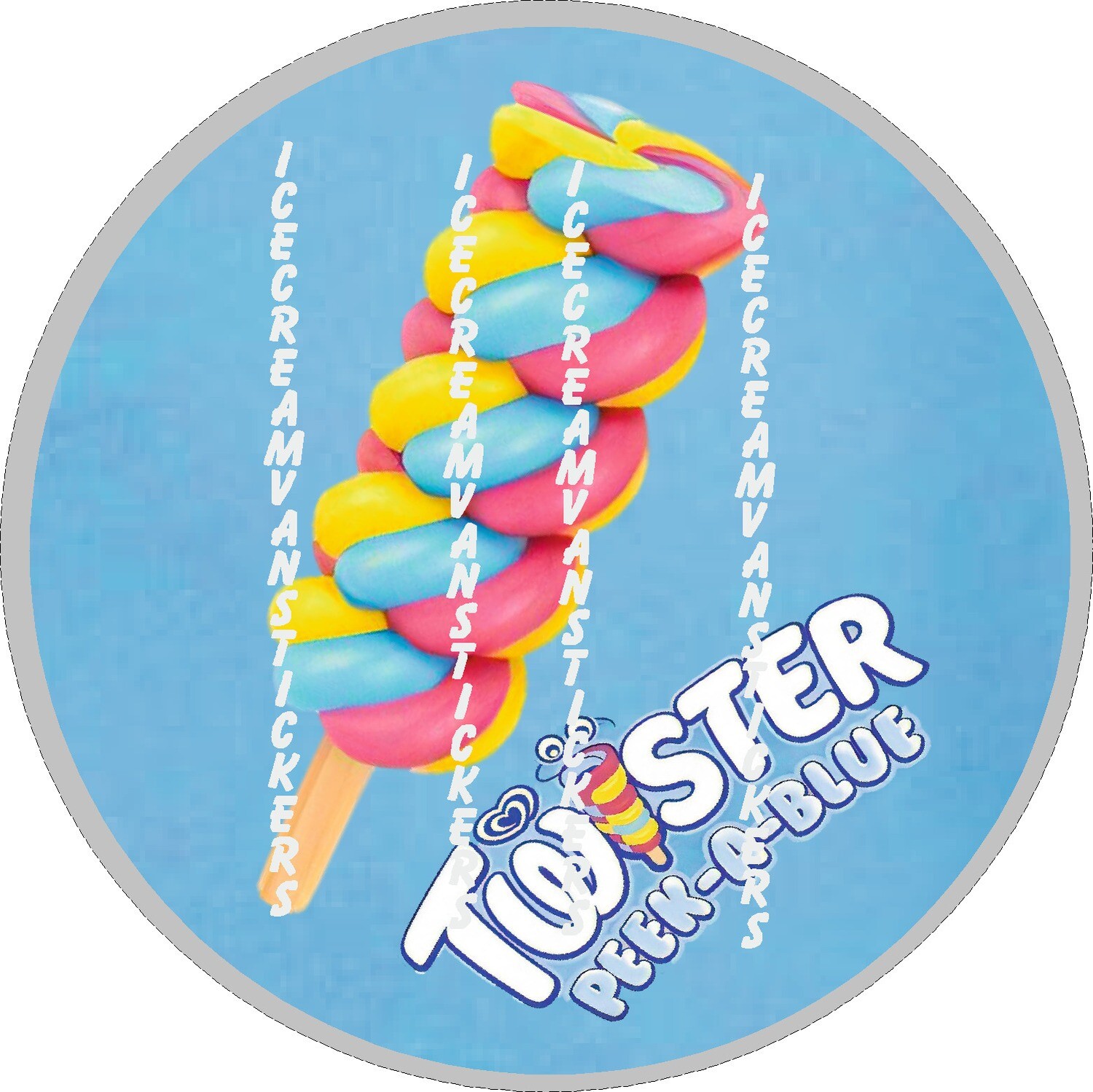 Twister peek a blue   lolly