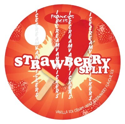 franco strawberry split lolly