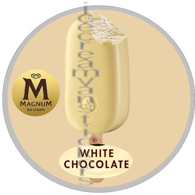 white chocolate Magnum ice lolly