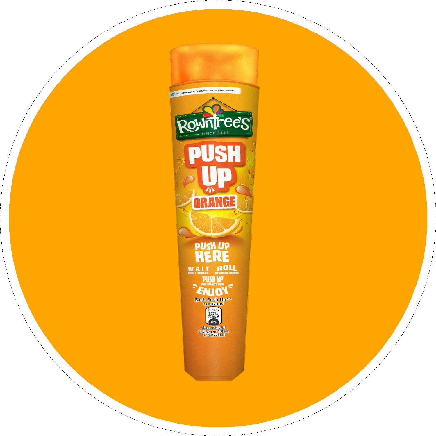 rowntree orange  pop up