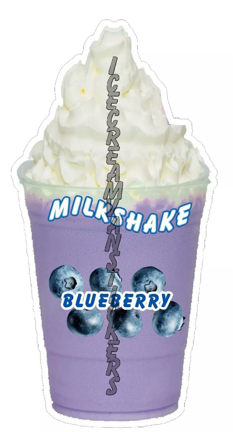 Blueberry Milkshake Sticker