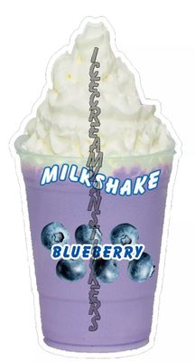 Blueberry Milkshake Sticker