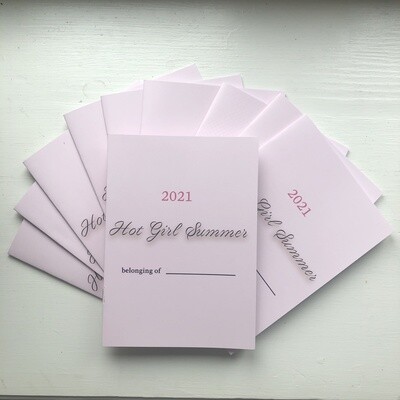 10pcs Hot Girl Summer Logbook
