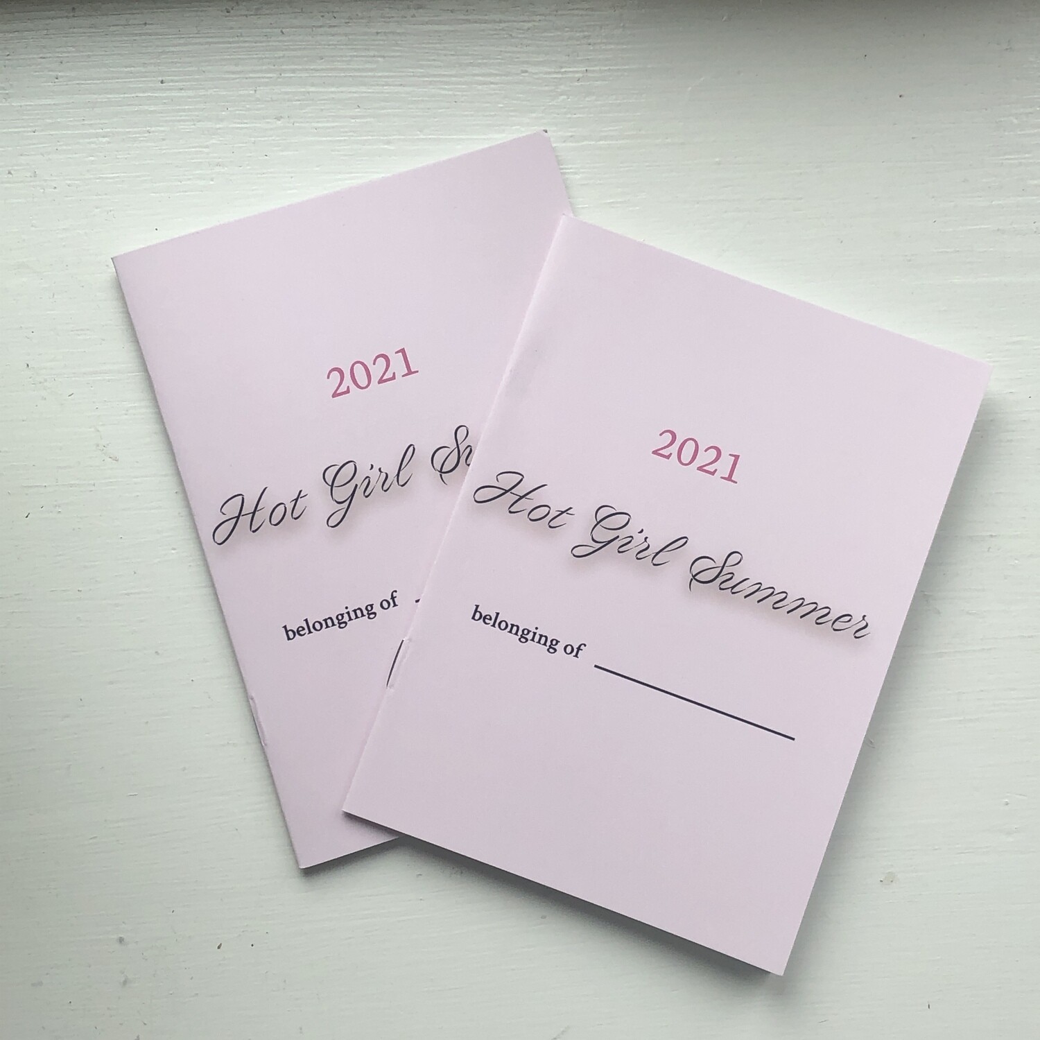2pcs Hot Girl Summer Logbook