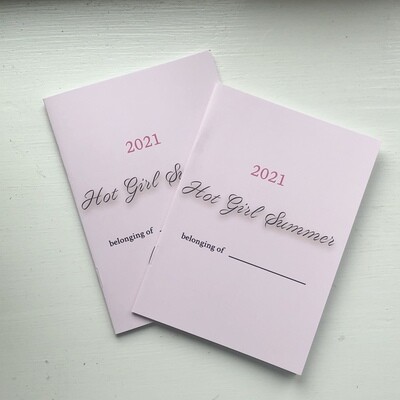 2pcs Hot Girl Summer Logbook