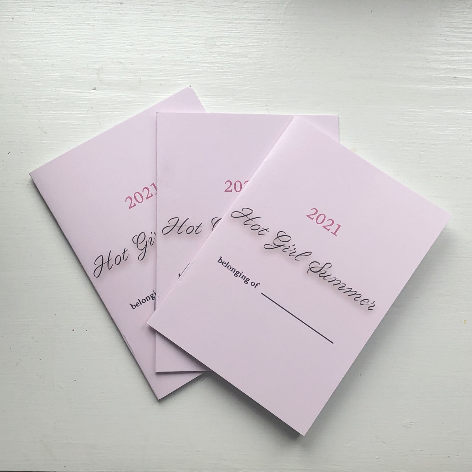 3pcs Hot Girl Summer Logbook