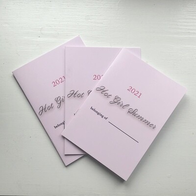 3pcs Hot Girl Summer Logbook