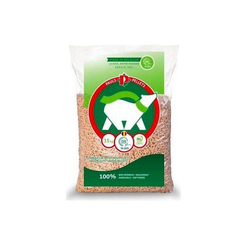 Sac de Granulés de bois PAULS PELLETS (enlèvement au DRIVE)