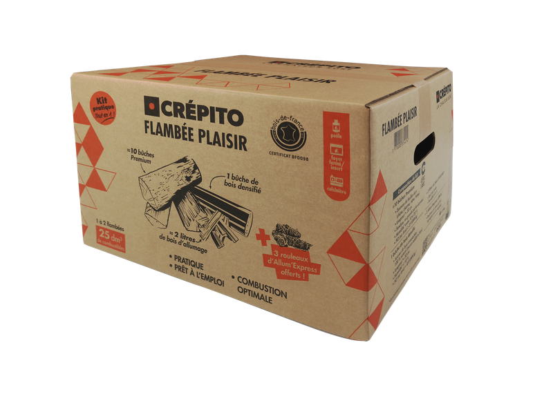 FLAMBÉE PLAISIR CRÉPITO Kit pratique tout en 1 FLAMBÉE PLAISIR CRÉPITO Kit pratique tout en 1