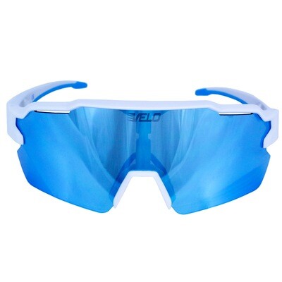 Velo Shades | Playmakers | 
White / Light Blue / Ice Mirror