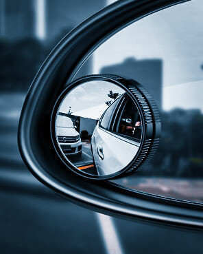 2 Piece Blind Spot Rearview Mirror