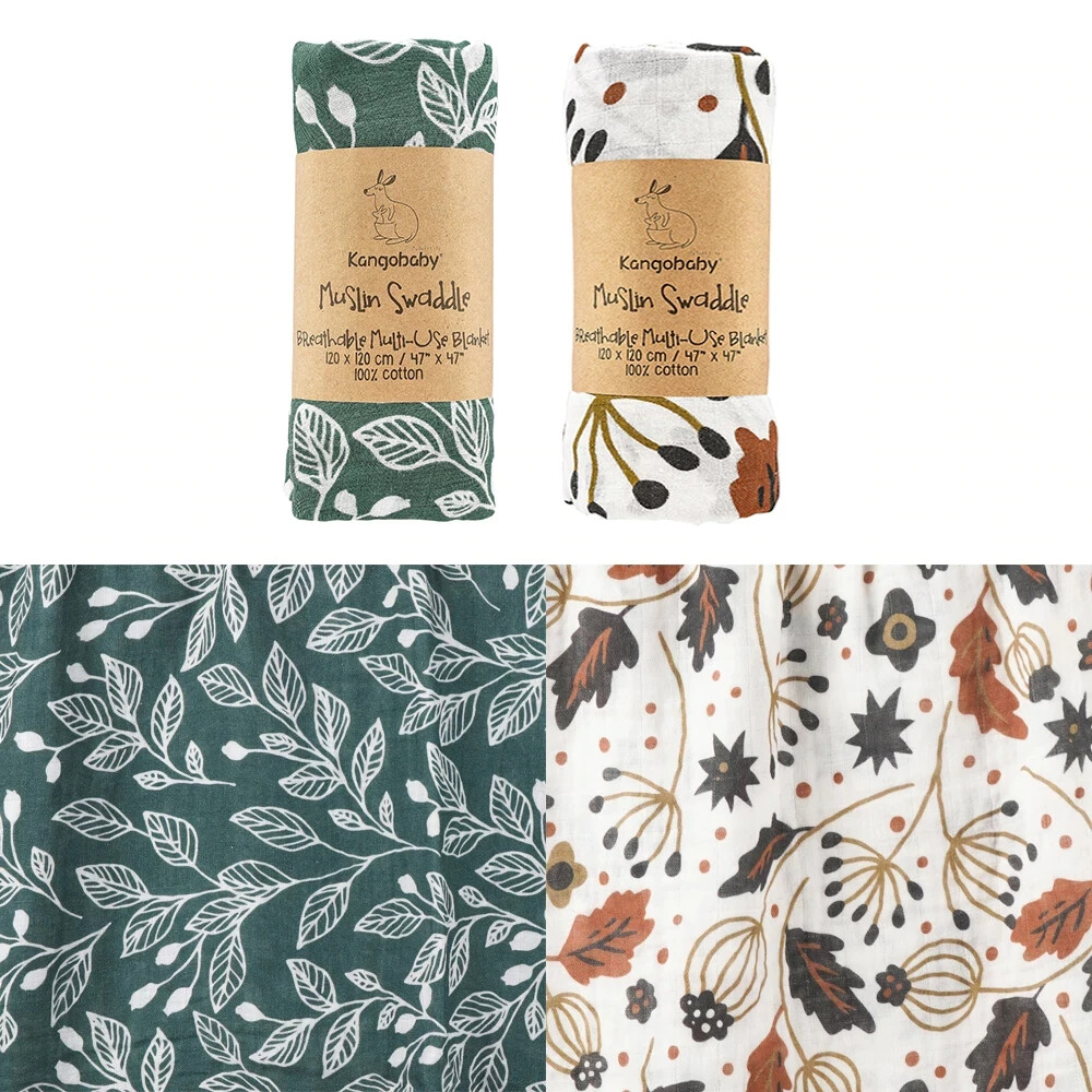 Muslin Swaddle Blankets (set of 2)