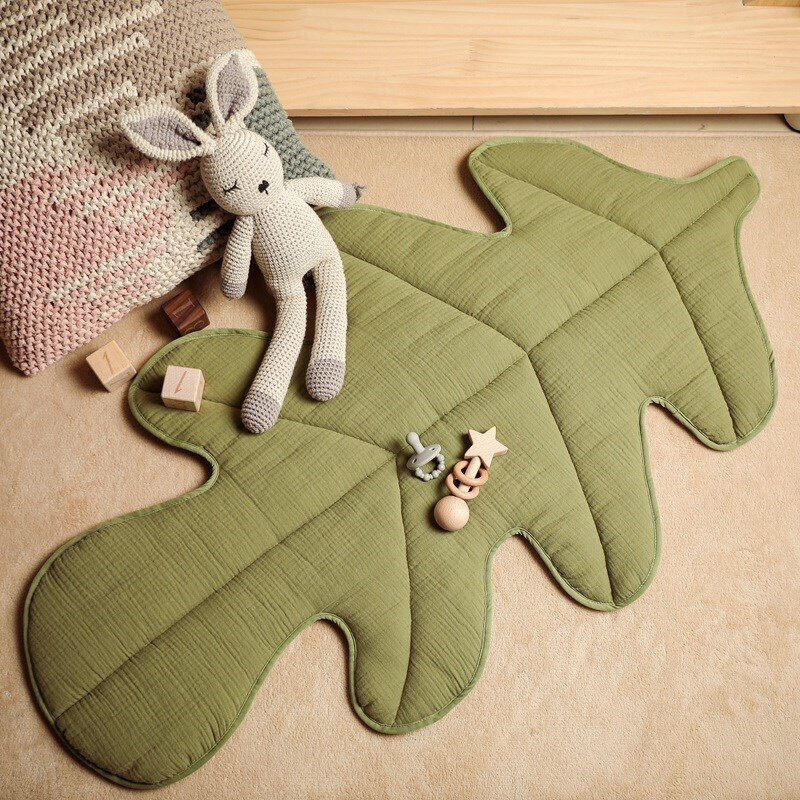 Leaf Shape Cotton Play Mat