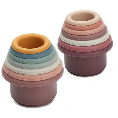 Silicone Stacking Cups Set