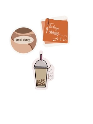 “Coco essence” sticker bundle with FREE scrunchie