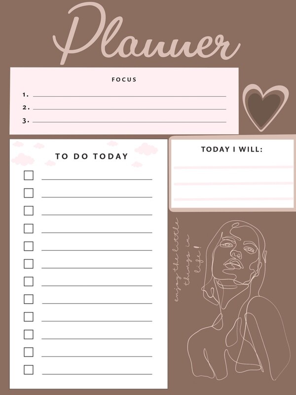 Planner frame 8x10 inches