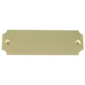Gilt Notched Engraving Plate 50MM X 16MM