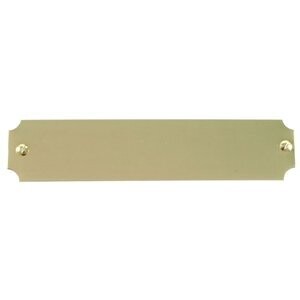 Gilt Notched Engraving Plate 75MM X 16MM