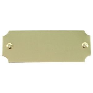 Gilt Notched Engraving Plate 43MM X 16MM