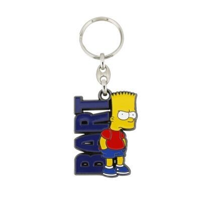 Bart Simpson Enamel Keyring - BART