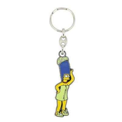 Marge Simpson Enamel Keyring - Hat