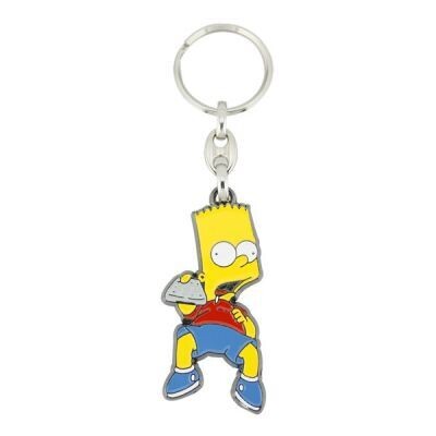 Bart Simpson Enamel Keyring - Remote