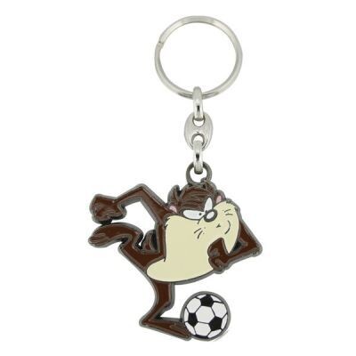 Looney Tunes Taz Football Enamel Keyring