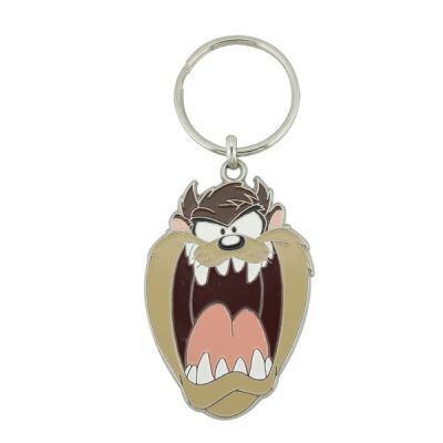 Looney Tunes Taz Face Enamel Keyring