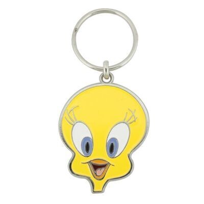 Looney Tunes Tweety Pie Face Enamel Keyring