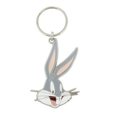 Looney Tunes Bugs Bunny Face Enamel Keyring