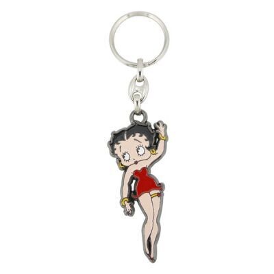 Betty Boop Red Dress Enamel Keyring