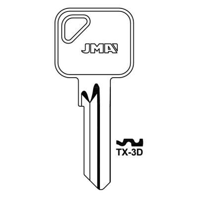 JMA TX-3D Eurospec MP5 & MP6 Cylinder Key Blank