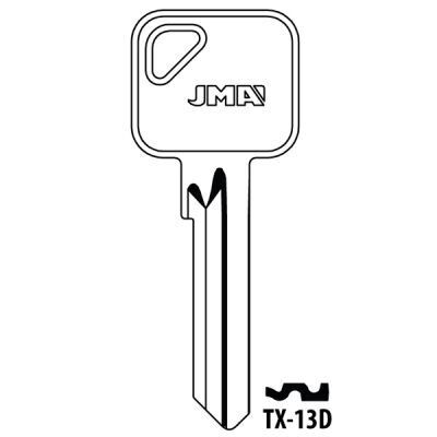 JMA TX-13D Eurospec MPX6 Cylinder Key Blank