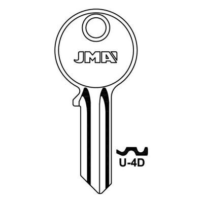 JMA U-4D Universal Cylinder Key Blank